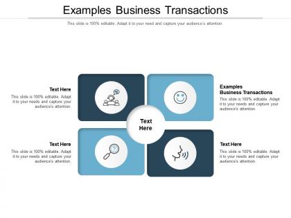 Examples business transactions ppt powerpoint presentation outline tips cpb