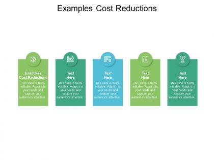 Examples cost reductions ppt powerpoint presentation file templates cpb