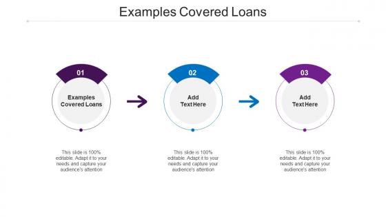 Examples Covered Loans Ppt Powerpoint Presentation Infographics Layout Cpb