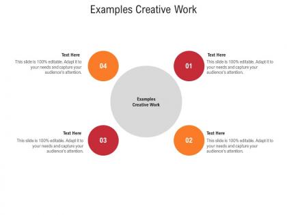 Examples creative work ppt powerpoint presentation slides inspiration cpb