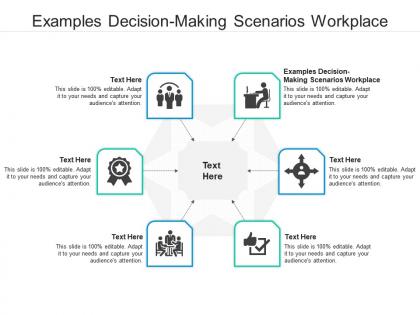 Examples decision making scenarios workplace ppt powerpoint presentation ideas portfolio cpb