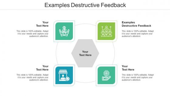 Examples Destructive Feedback Ppt Powerpoint Presentation Outline Format Ideas Cpb