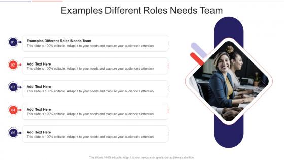 Examples Different Roles Needs Team In Powerpoint And Google Slides Cpb