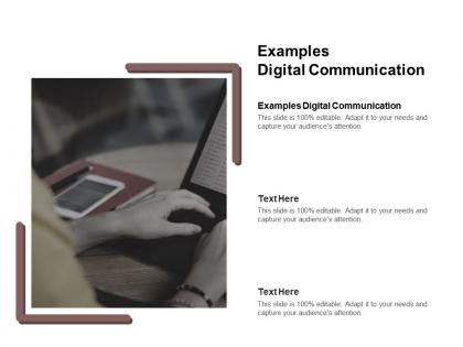 Examples digital communication ppt powerpoint presentation model file formats cpb