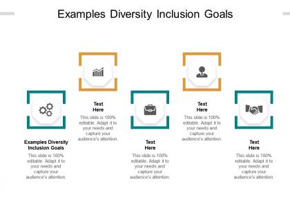 Examples diversity inclusion goals ppt powerpoint summary portrait cpb