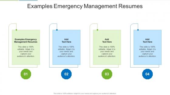 Examples Emergency Management Resumes In Powerpoint And Google Slides Cpb