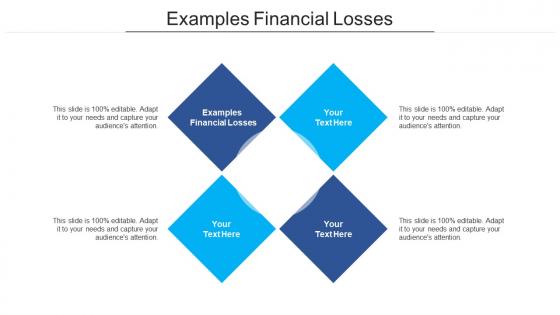 Examples financial losses ppt powerpoint presentation model slideshow cpb