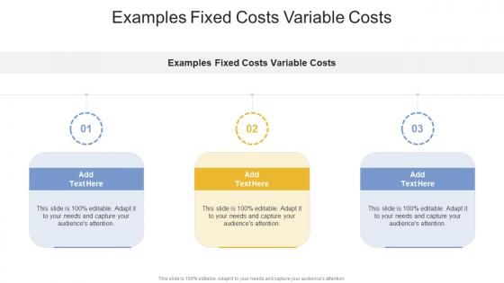 Examples Fixed Costs Variable Costs In Powerpoint And Google Slides Cpb