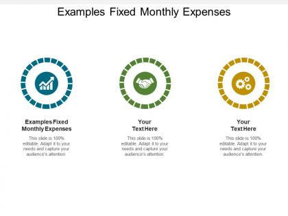 Examples fixed monthly expenses ppt powerpoint presentation infographics infographic template cpb
