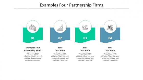 Examples four partnership firms ppt powerpoint presentation outline example file cpb