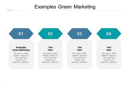 Examples green marketing ppt powerpoint presentation summary diagrams cpb