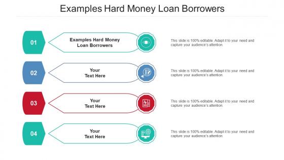 Examples Hard Money Loan Borrowers Ppt Powerpoint Presentation Infographics Influencers Cpb