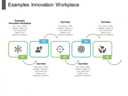 Examples innovation workplace ppt powerpoint presentation infographic template gallery cpb