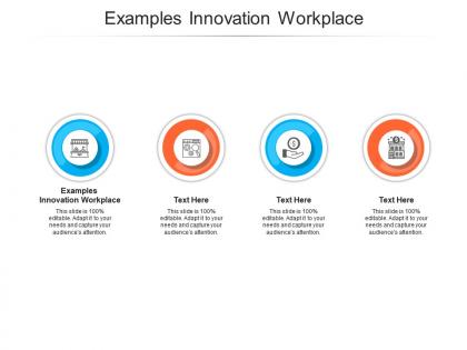 Examples innovation workplace ppt powerpoint presentation pictures design ideas cpb