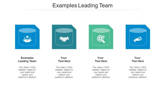 Examples leading team ppt powerpoint presentation layouts layout cpb