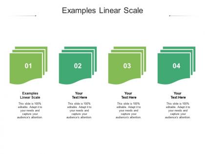 Examples linear scale ppt powerpoint presentation styles portrait cpb