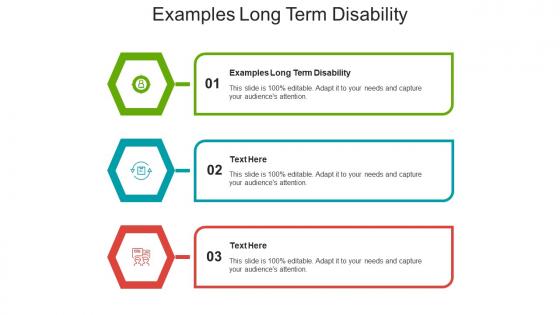 Examples long term disability ppt powerpoint presentation gallery design inspiration cpb