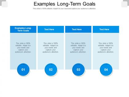 Examples long term goals ppt powerpoint presentation infographics examples cpb