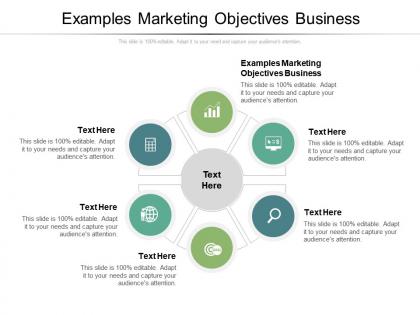 Examples marketing objectives business ppt powerpoint presentation summary design templates cpb