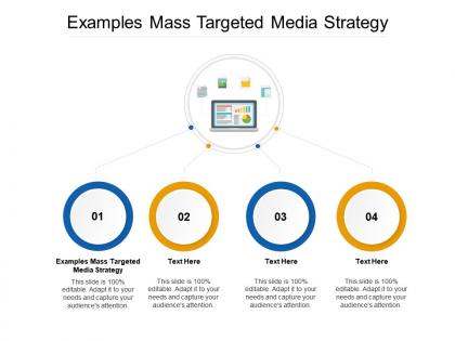 Examples mass targeted media strategy ppt powerpoint presentation slides design templates cpb