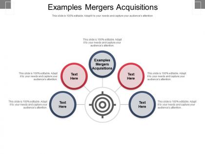 Examples mergers acquisitions ppt powerpoint presentation infographics slides cpb