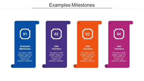 Examples Milestones Ppt Powerpoint Presentation Layouts Vector Cpb