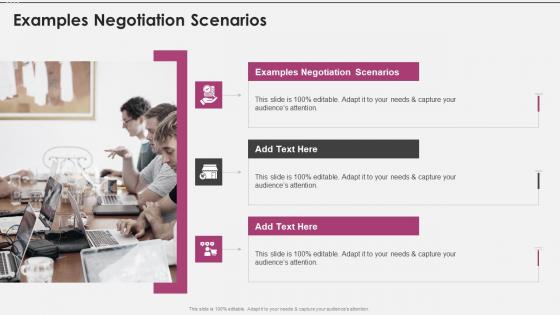 Examples Negotiation Scenarios In Powerpoint And Google Slides Cpb