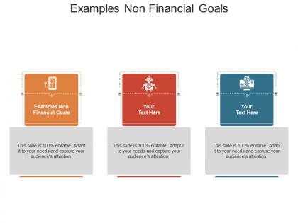 Examples non financial goals ppt powerpoint presentation show icon cpb