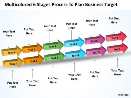 Examples of business processes 6 stages to plan target powerpoint templates