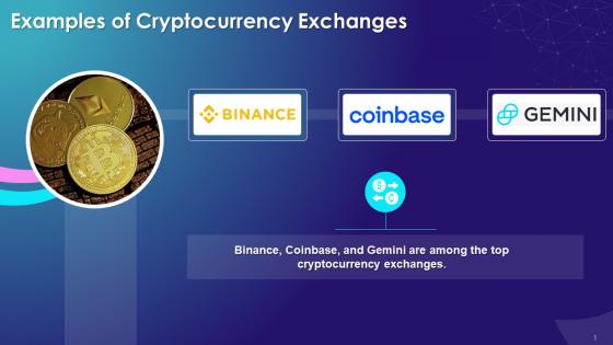 Examples Of Cryptocurrency Exchanges Training Ppt