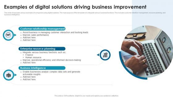 Examples Of Digital Solutions Driving Business Improvement