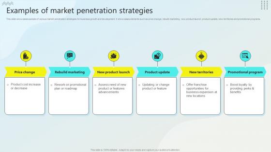 Examples Of Market Penetration Strategies Steps For Business Growth Strategy SS