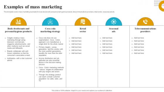 Examples Of Mass Marketing How To Create A Target Market Strategy Strategy Ss V