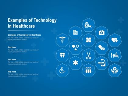 Examples of technology in healthcare ppt powerpoint presentation infographic template