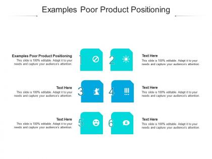 Examples poor product positioning ppt powerpoint presentation infographic template backgrounds cpb