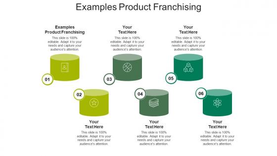Examples product franchising ppt powerpoint presentation infographic template influencers cpb