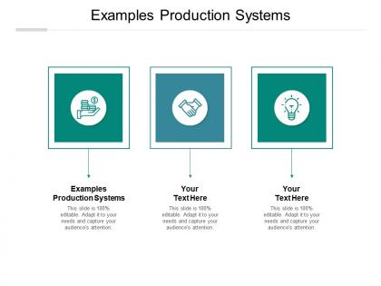 Examples production systems ppt powerpoint presentation pictures visual aids cpb