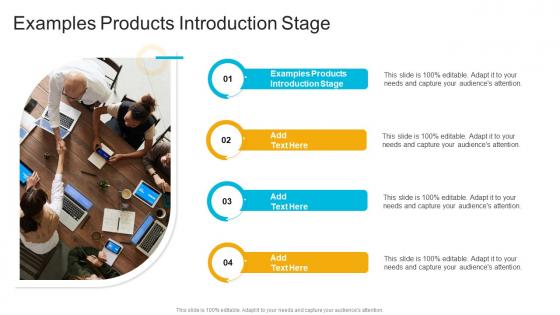 Examples Products Introduction Stage In Powerpoint And Google Slides Cpb