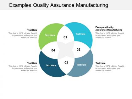 Examples quality assurance manufacturing ppt powerpoint presentation professional design ideas cpb