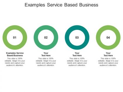 Examples service based business ppt powerpoint presentation icon skills cpb