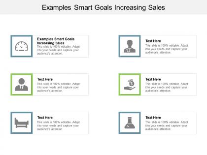 Examples smart goals increasing sales ppt powerpoint presentation ideas cpb