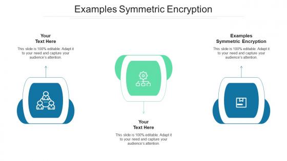 Examples symmetric encryption ppt powerpoint presentation slides infographics cpb