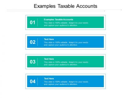 Examples taxable accounts ppt powerpoint presentation professional graphics cpb