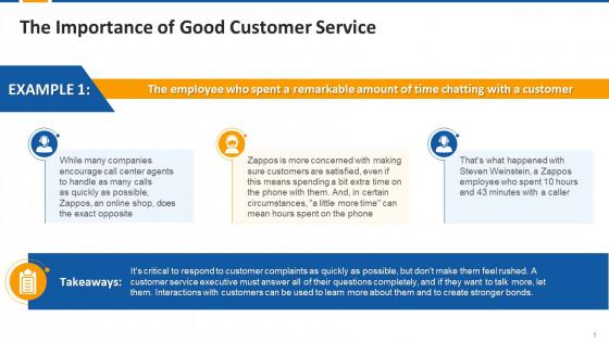 Examples To Explain Importance Of Good Customer Service Edu Ppt