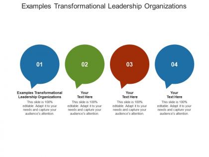Examples transformational leadership organizations ppt powerpoint presentation ideas information cpb