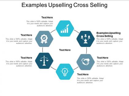 Examples upselling cross selling ppt powerpoint presentation infographics portrait cpb