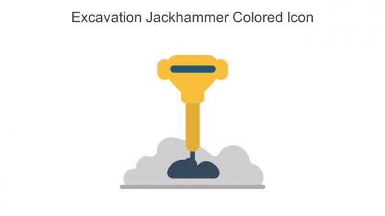 Excavation Jackhammer Colored Icon In Powerpoint Pptx Png And Editable Eps Format