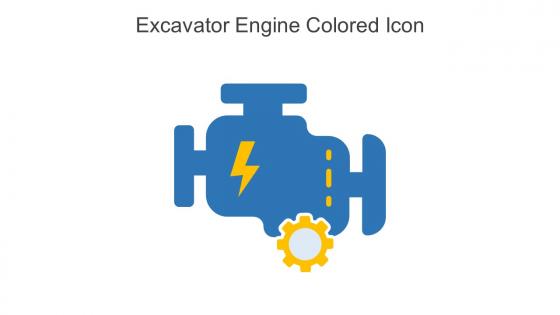 Excavator Engine Colored Icon In Powerpoint Pptx Png And Editable Eps Format