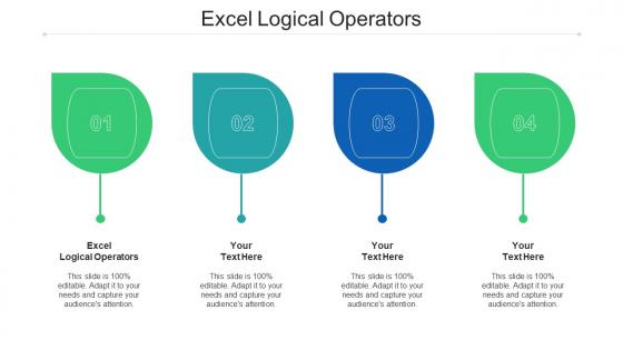 Excel Logical Operators Ppt Powerpoint Presentation Pictures Deck Cpb