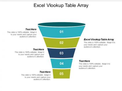 Excel vlookup table array ppt powerpoint presentation gallery design ideas cpb